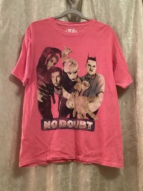 No Doubt Hot Pink Short Sleeved Band T-shirt